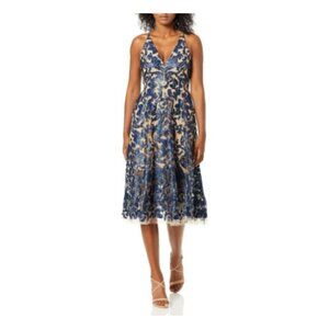 Dress the Population | Dresses | Dress The Population Blair Embellished Fit  Flare Cocktail Dress M Nwt | Poshmark